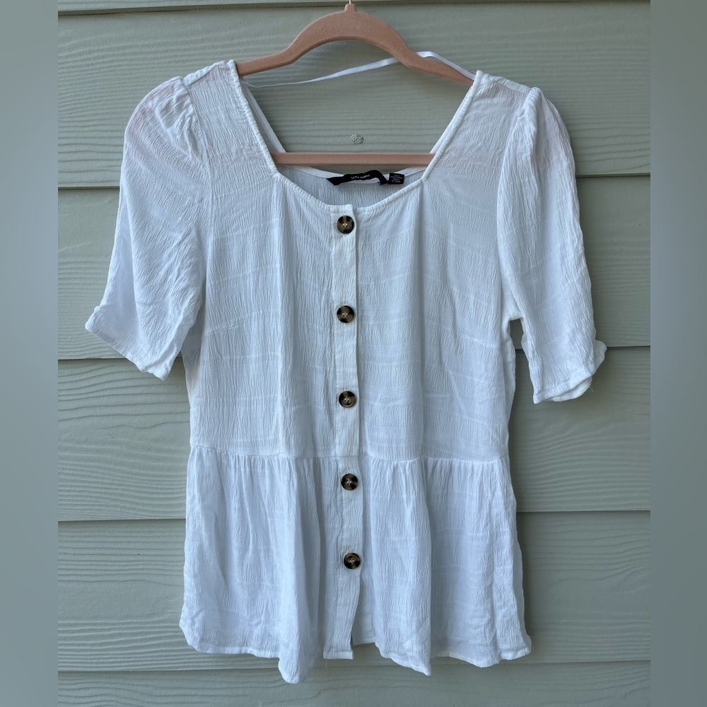 Vero Moda white prom top